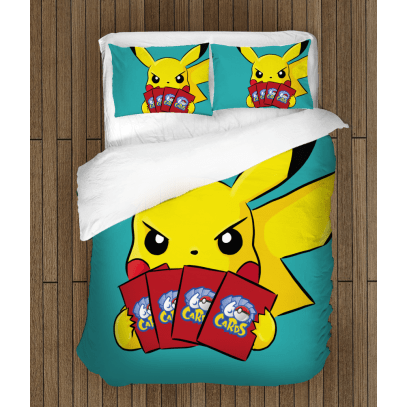Спално бельо Покемон Пикачу - Pokemon Pikachu Cards