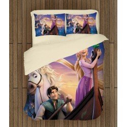 Детски спален комплект Рапунцел и Разбойникът - Rapunzel And Flynn