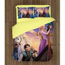 Детски спален комплект Рапунцел и Разбойникът - Rapunzel And Flynn