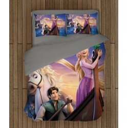 Детски спален комплект Рапунцел и Разбойникът - Rapunzel And Flynn