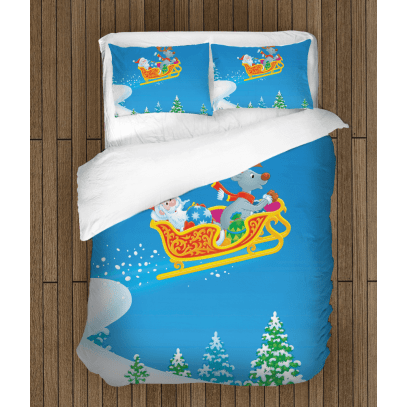 Коледно спално бельо Раздаване на подаръци - Giving Presents at Christmas