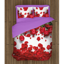Спално бельо със завивка Романтика рози - Roses Romance