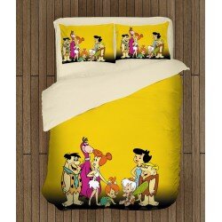3D детски чаршафи със завивка Семейство Флинтстоун - The Flintstones