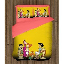 3D детски чаршафи със завивка Семейство Флинтстоун - The Flintstones