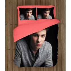 Фенско спално бельо със завивка Шон Мендес - Shawn Mendes Black