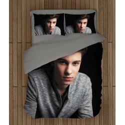 Фенско спално бельо със завивка Шон Мендес - Shawn Mendes Black