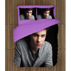 Фенско спално бельо със завивка Шон Мендес - Shawn Mendes Black
