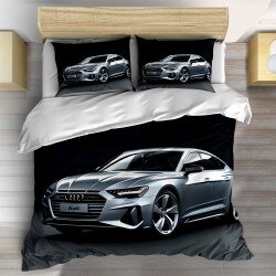 Спално бельо Silver Audi - Ауди кола сива