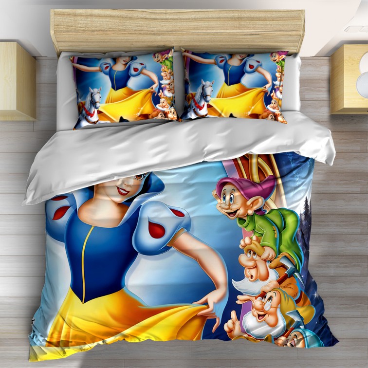 3D детско спално бельо Снежанка и Седемте Джуджета - Snow White and the Seven Dwarfs