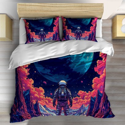 Модерно спално бельо Космонавт - Belio-Space man