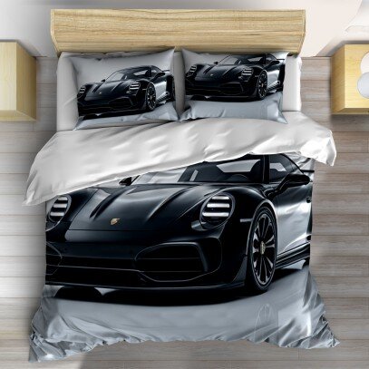 Спално бельо Black Sports Car - Черна спортна кола