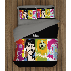 Уникално спално бельо със завивка Бийтълс - The Beatles
