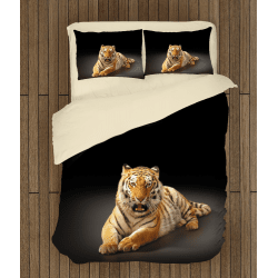 Комплект 3D чаршафи Тигър - Tiger Black