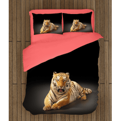 Комплект 3D чаршафи Тигър - Tiger Black