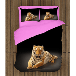 Комплект 3D чаршафи Тигър - Tiger Black