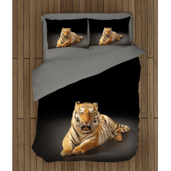 Комплект 3D чаршафи Тигър - Tiger Black
