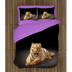 Комплект 3D чаршафи Тигър - Tiger Black