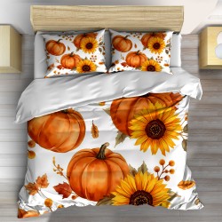 Есенно спално бельо Тикви и слънчогледи - Pumpkins and Sunflowers