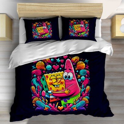Детско спално бельо Sponge Bob - Спондж Боб и Патрик