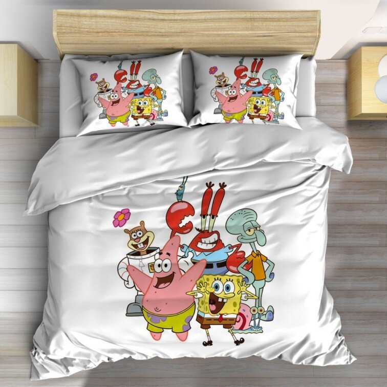 Детски чаршафи със завивка Sponge Bob - Спондж Боб