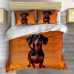 3D спално бельо Playful Dachshund - Игриво дакелче