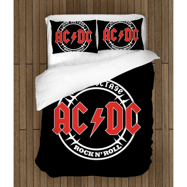 Рокерско спално бельо със завивка AC/DC Rock n' Roll