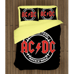 Рокерско спално бельо със завивка AC/DC Rock n' Roll