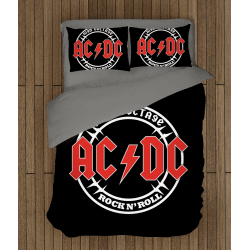 Рокерско спално бельо със завивка AC/DC Rock n' Roll